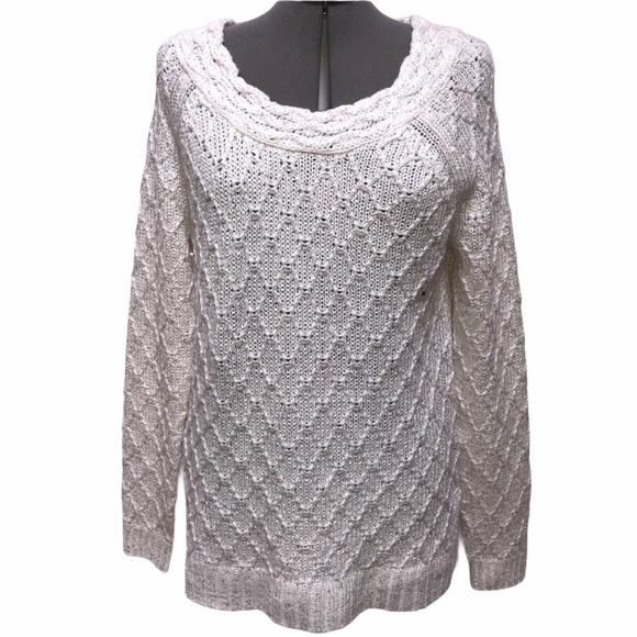 ⚡️sale⚡️New York and Company creme knit sweater - Picture 2 of 8